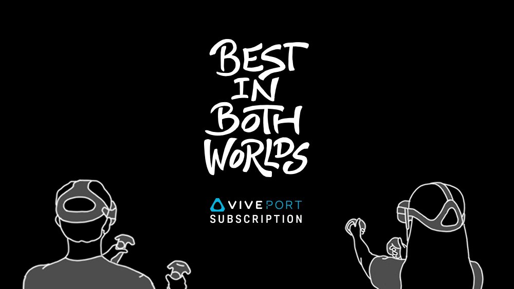 htcvive's tweet photo. One of our commitments here at @htcvive has been to bring VR to as many people as possible. 
 
That’s why we’re excited to announce today that @Viveport now supports @OculusRift compatible titles.
 
Get all the details here - https://t.co/WeVg6FANlO https://t.co/VYeHjafsDl