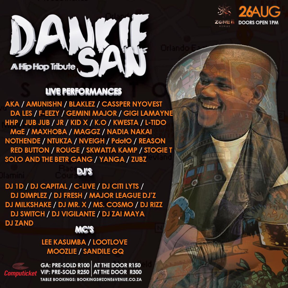 ANDFRIENDSJHB's tweet photo. #ProKidTributeConcert on 26 August at Zone 6 Venue!!! Tickets are R100 at Computicket!!!! 

All proceeds go to an education fund for Prokids 3 year old daughter!!! 

PLEASE CAN WE SELL OUT THE SHOW SOUTH AFRICA!!!!

RETWEET ���� https://t.co/RTrEsXrUSt