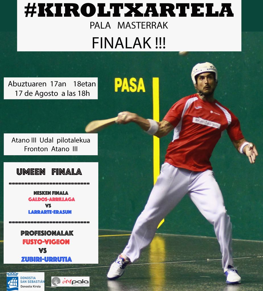 RSPelota's tweet photo. #Finalak Máster #KirolTxartela
@donostia_kirola @RealSociedad
@GipuzkoaPilota @Innpala
#AtanoIII #PelotaVasca @eitbkirolak https://t.co/K7UEBKGsJy