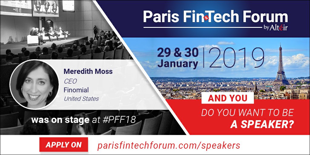 ParisFinForum's tweet image. @mermoss CEO @Finomial was on stage at #PFF18. And you, do you want to be a speaker at Paris #Fintech Forum 2019? TIME TO APPLY to be on stage at #PFF19 on parisfintechforum.com/speakers cc @thefintech50 @crowdfundinside @fintechna