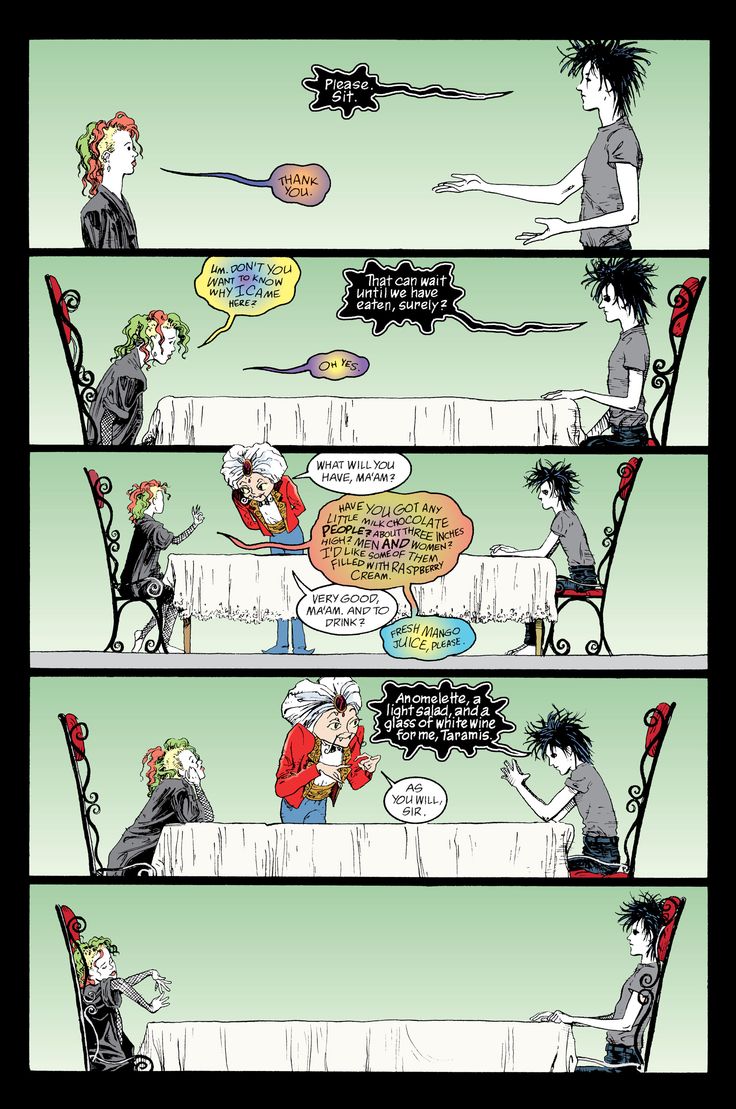 Shmerinberry's tweet photo. Delirium illustrating my pregnant food whims, especially later when she decides the mango juice is yecchy. #26weeks #thesandman #dueinnovember @neilhimself https://t.co/AlL89ZikvC
