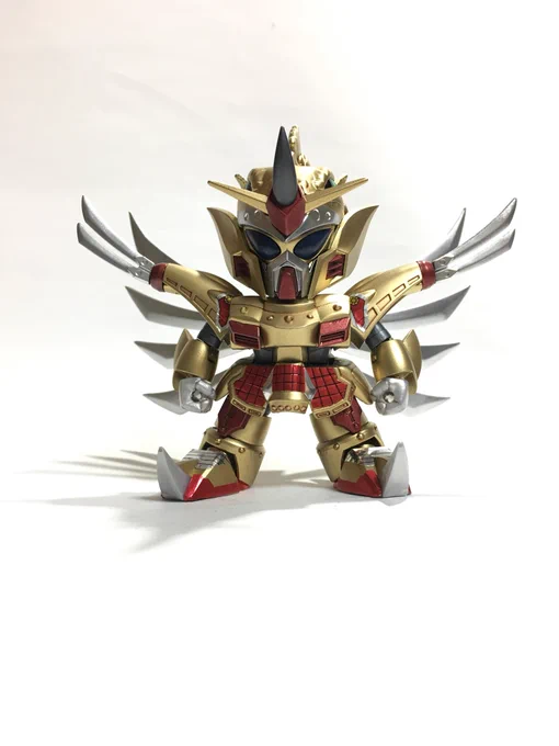 元祖SD ガンキラーにBB戦士 千生将軍のパーツを取り付けて千生鬼羅阿っぽくしました 