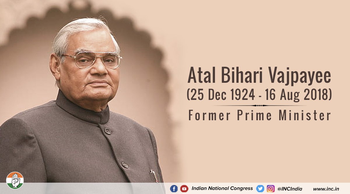 iam___jason1's tweet photo. The end of an era! I am very sad 2 hear abt d death of #AtalBihariVajpayee ji. 2day v hav lost an honest politician, an ethical statesman, a learned poet, a gentleman, nd above all, people’s leader who believed in humanity. May d departed soul rest in peace. #AtalBihariVaajpayee https://t.co/DleJS7sVin