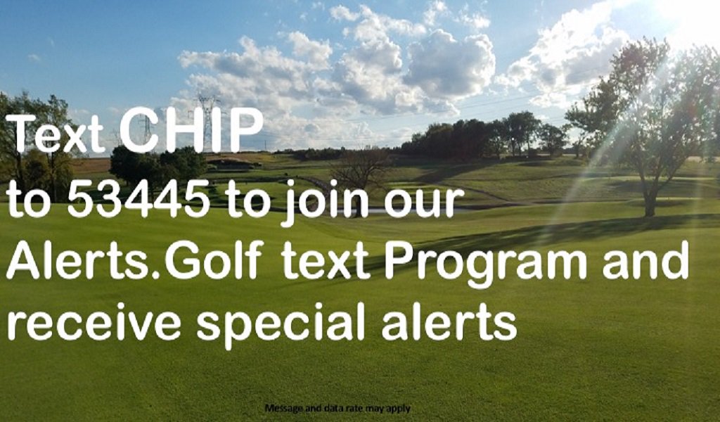 Join our text alert program and save on your next round of golf!