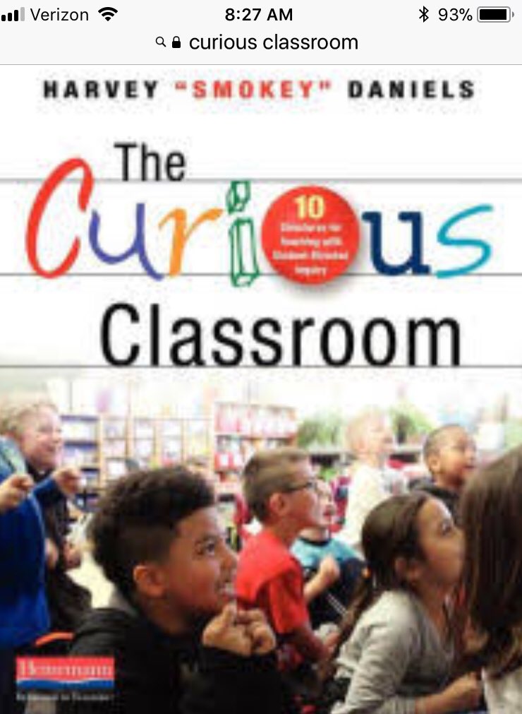 AlysonLCHolt's tweet photo. CLEAVE #bettertogether @ThomasTaylorEdD inspired us to continue the great work at CCPS by engaging students through authentic and captivating learning!! Try the tools in The Curious Classroom @curiousclass by @smokeydaniels @CCPSELit #ELit2.0 https://t.co/H7QKNm5xVj
