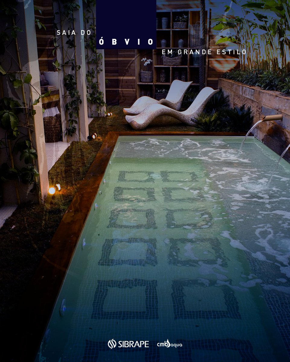 Sinônimo de sofisticação, elegância e praticidade, os vinils SIBRAPE CMB AQUA são cheio de personalidade. Saia do óbvio e transforme sua piscina! 

Fale com uma das nossas revendas e inicie seu projeto agora mesmo! Acesse: bit.ly/18S13d7