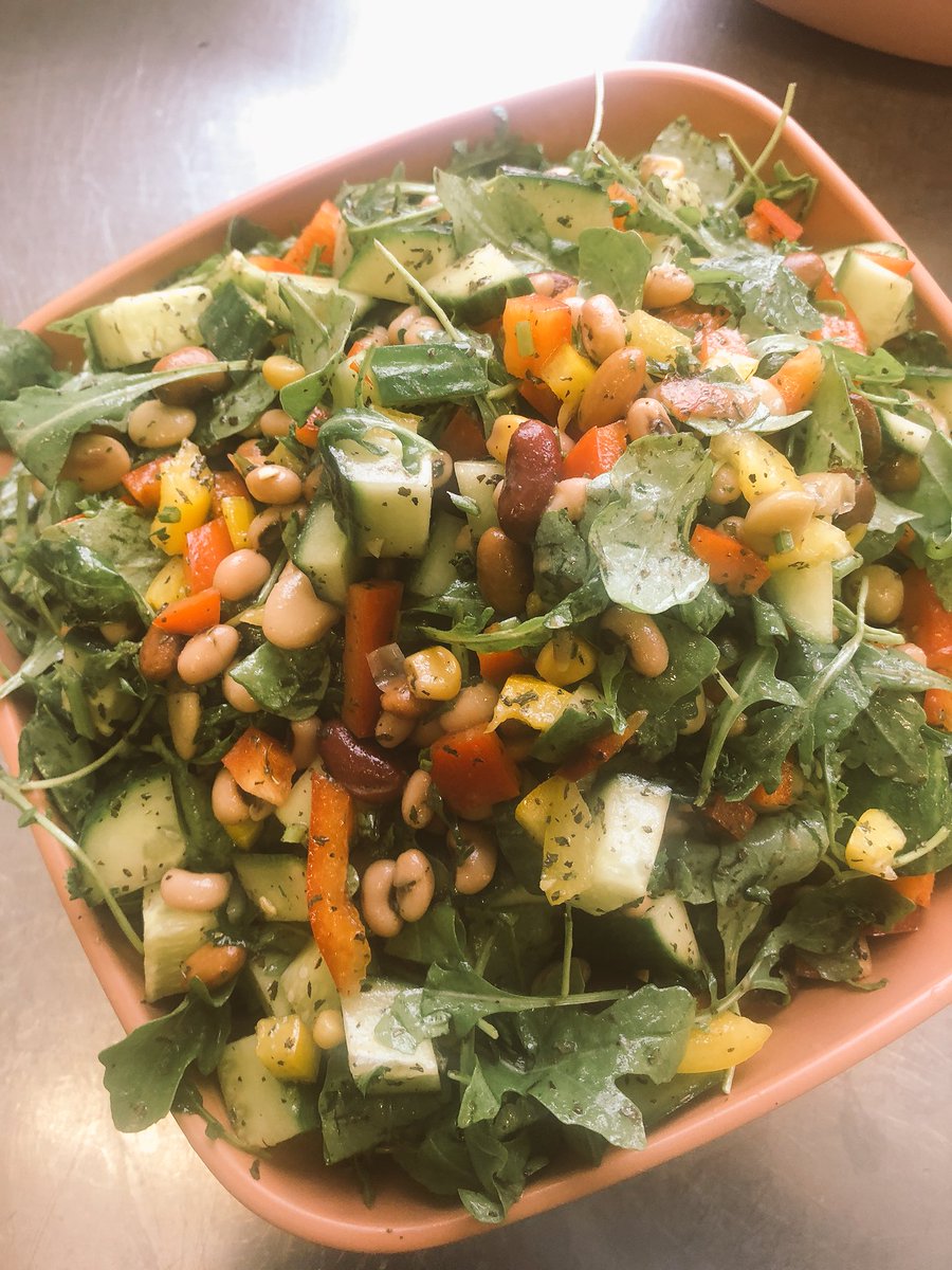FoniasStylianos's tweet photo. Some nice and healthy salads , roast leek and chickpea or a nice Mediterranean salad #Hacienda #sunlighthouse @ItswhatwedoWELL @mark66h https://t.co/C78Y3rVupW