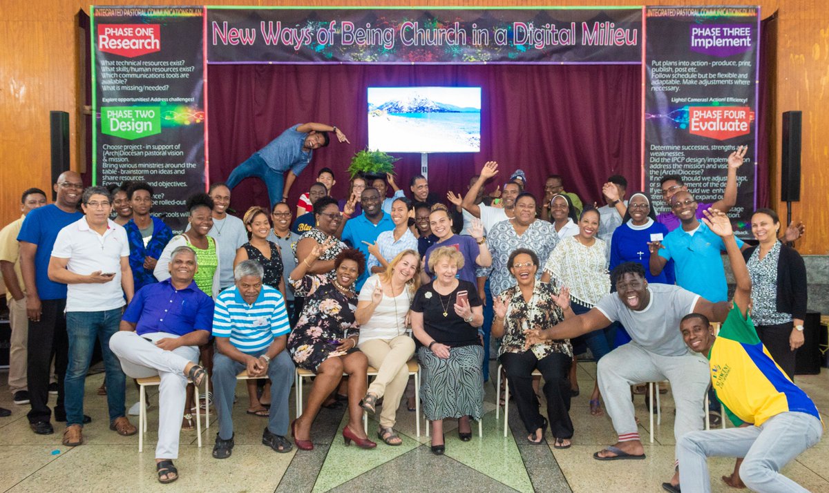VLCFF's tweet photo. Changing lives, having fun!  @univofdayton  Sr. Angela Ann making a global impact at Caribbean School for Catholic Communications, with representatives from 12 different dioceses.  @SIGNIS   @CaribNewspapers  @CNewsService  @NewsOfCaribbean https://t.co/2FupzoCcgq