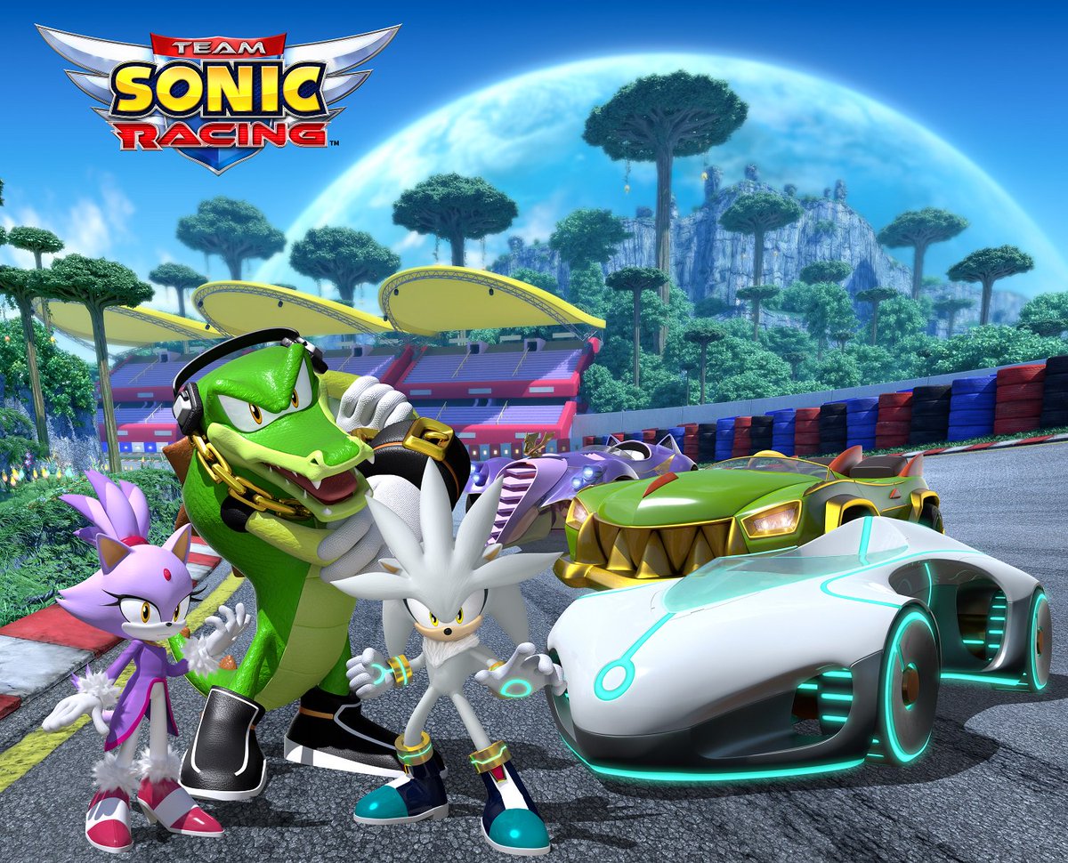 Silver the Hedgehog, Blaze the Cat, and Vector the Crocodile are coming to Team Sonic Racing!