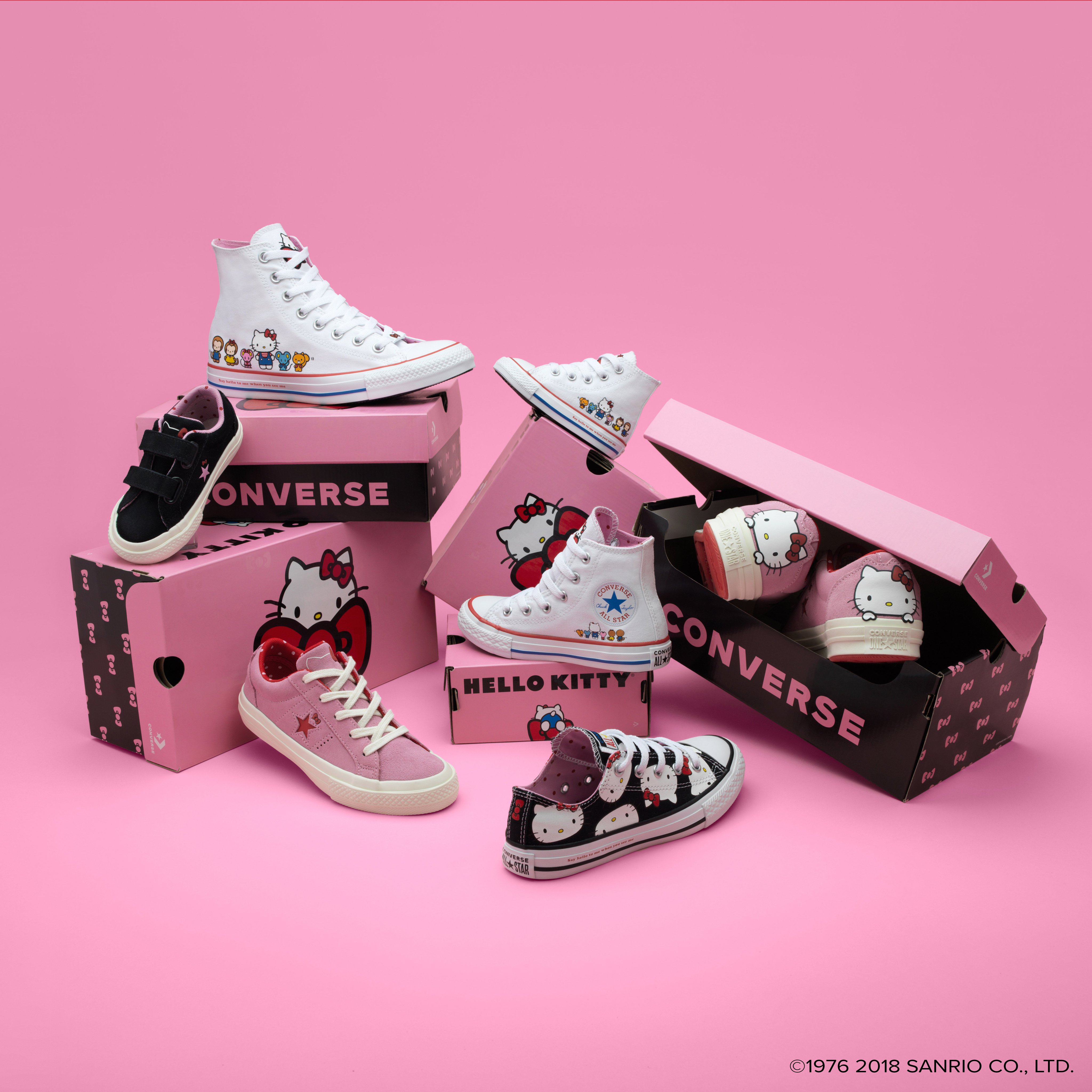 Hello Kitty on Twitter: "It's here! Say hello to self-expression and originality with and @Converse. #ConverseXHelloKitty is available at https://t.co/7HwKqdJrm5, https://t.co/O67gkbyH73, and select Visit ...