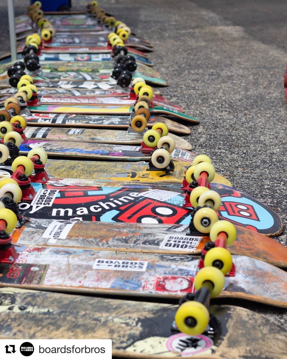 Used decks given a whole new life. Don’t destroy - donate. Donation drop off locations listed in BoardsforBros.org #thegiftofskateboarding #boardsforall @spottampa