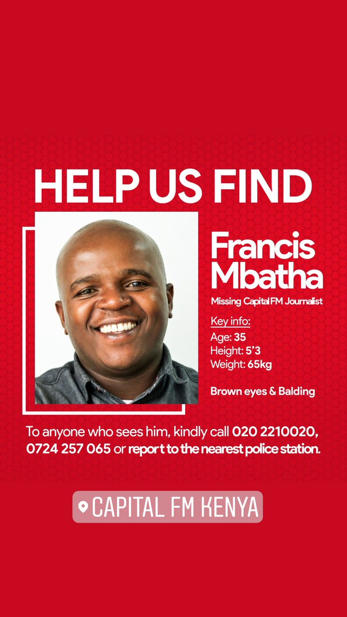 SusanLUCKYWong's tweet photo. Please keep sharing! Help us #FindFranny @capitalfmkenya https://t.co/RZFQJDenoU