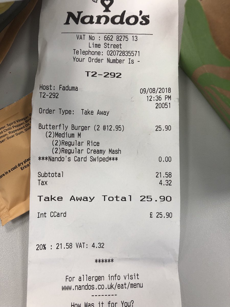 LadyWally93's tweet photo. Really fancied a @NandosUK last week... Ordered 2 butterfly burgers and got 2 bits of chicken instead 😞 gutted! Didn't realise until for back to office so couldn't go back either! https://t.co/8aEdjM96R5