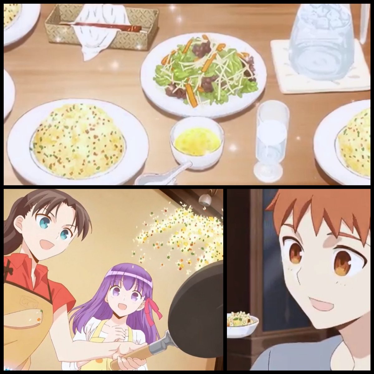 橙熊猫 Sur Twitter できました 衛宮さんちの今日のごはん第8話より遠坂さんの五目炒飯です 品数そろえると時間かかりますね 炒飯ぱらぱらになりましたよ えみやごはん 衛宮ごはん 衛宮さんちの今日のごはん 飯テロ アニ飯テロ