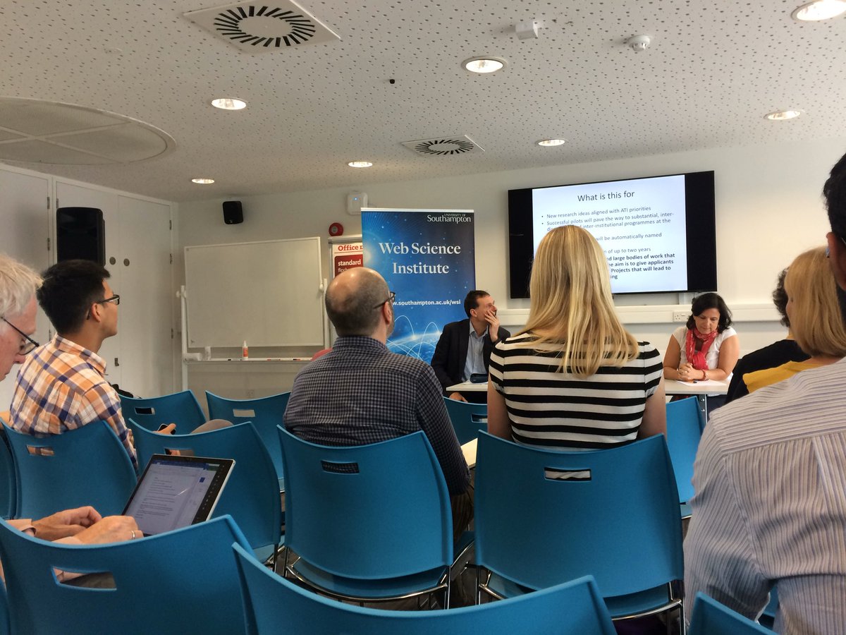 Great Q and A seminar on preparing for the soon to be circulated tAlan Turing fellowships funding call from <a href="/sotonWSI/">sotonWSI</a>  right now