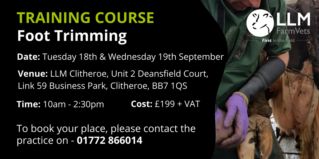 **Date Change** We've moved the date of our upcoming #FootTrimming course - now the 18th &amp; 19th September