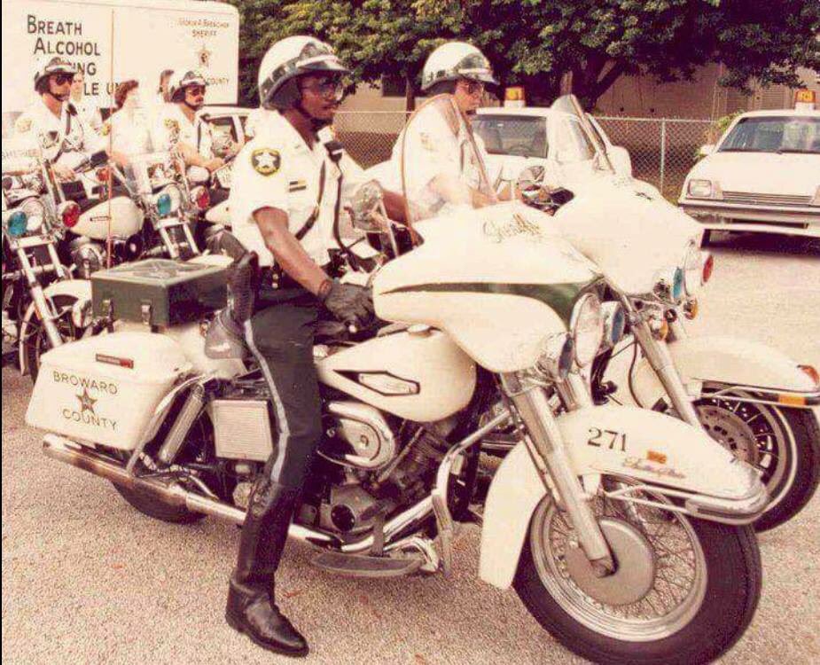 #TBT to circa 1980 when Harry Walters, our Motorcycle and Traffic Enforcement Division Coordinator, was a member of the very first motor unit at @browardsheriff!
#PoliceMotorcycle #MotorUnit #ReadyToRide  #Excellence #MotorcycleRodeo