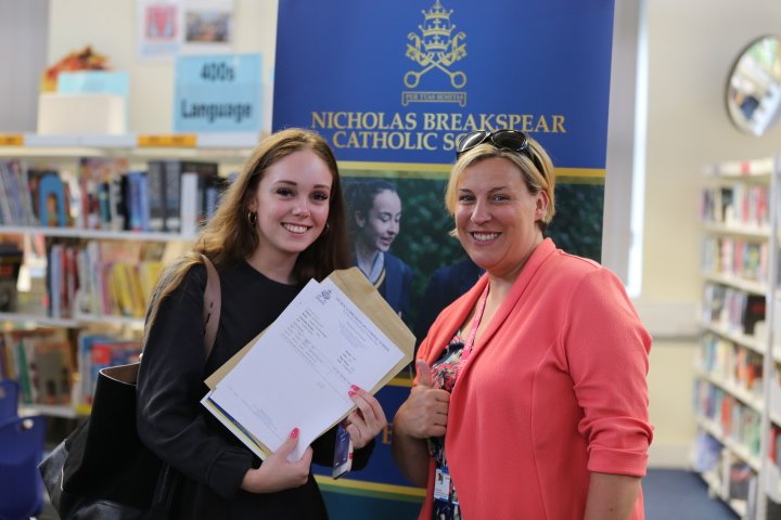 NBS_Herts's tweet photo. Nicholas Breakspear Catholic School continues to go from strength to strength with this year’s A-Level and Vocational results. #nbsproud https://t.co/rrKI8JNEwd