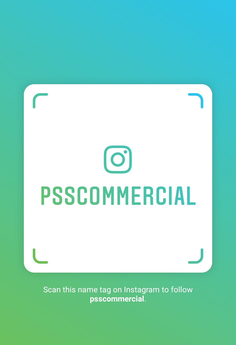 PSSCommercial's tweet image. Follow us on Instagram using the new tag below 😀
.
.
.
#PSSCommercial #PSS #Instagram #follow