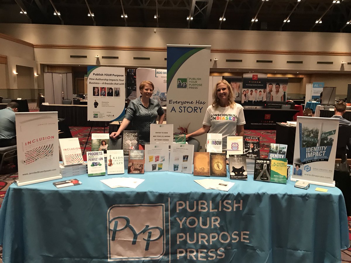 JennTGrace's tweet photo. Our booth looks great! Hope to see you at 11:15! #NGLCC18 #PublishYourPurpose #LGBTUnity #LGBTAuthors https://t.co/EeJahAMRkj