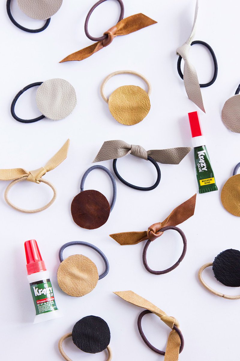 Krazy Glue (@_krazyglue) on Twitter photo We're doing leather crafts with <a href="/aliceandlois/">Alice Lois</a>, check out how we made these leather hair ties at: aliceandlois.com/diy-leather-ha… We're doing leather crafts with <a href="/aliceandlois/">Alice Lois</a>, check out how we made these leather hair ties at: aliceandlois.com/diy-leather-ha…