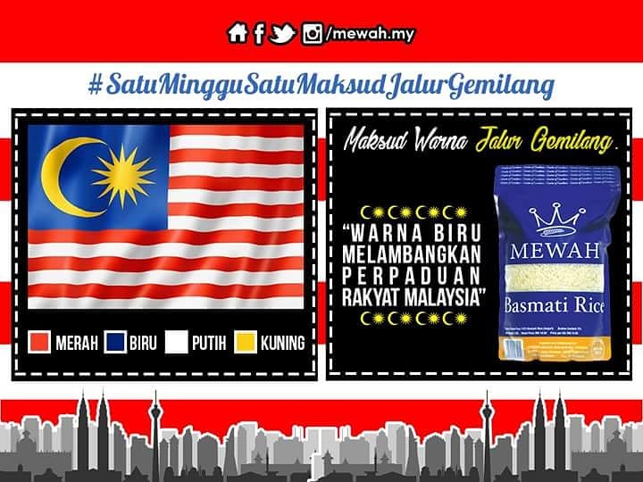 Warna kuning pada jalur gemilang melambangkan