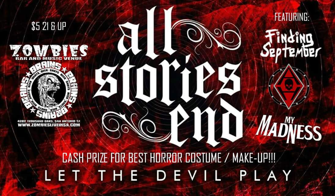 We_Hench's tweet photo. TOMORROW Friday, August 17th
@We_Hench, @TheMyMadness, @AllStoriesEnd, &amp; @FindingSept
Best horror make-up/costume contest during ALL STORIES END's set to celebrate their new single, "LET THE DEVIL PLAY"
1st:$75 CASH 2nd:$25 CASH! Plus swag!
Event: https://t.co/8sYubjC4BR https://t.co/n9wdNby562