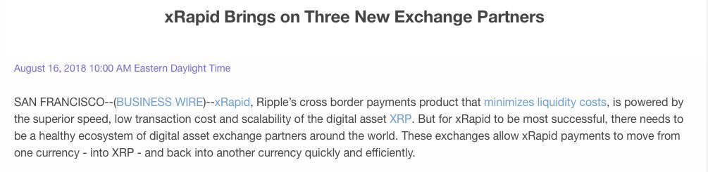 C3_Nik's tweet photo. ** BREAKING **

xRapid Brings on Three New Exchange Partners !

"Bittrex will act as the preferred digital asset exchange for xRapid transactions that move through USD. Bitso and Coins ph will be preferred for Mexican Pesos and Philippine Pesos."

https://t.co/EQPT1x6JNF https://t.co/jHSG1fKLNL