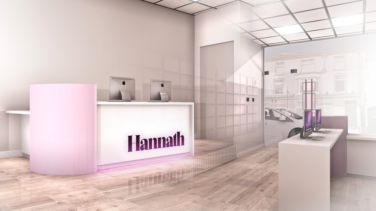 Reception counter freshly installed in Portadown for Hannath #Design #Build &amp;  #Fit