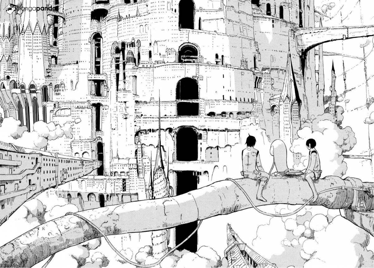 The world of Knights of Sidonia (manga by Tsutomu Nihei) reminds me a bit the environment of @ianmcque : 