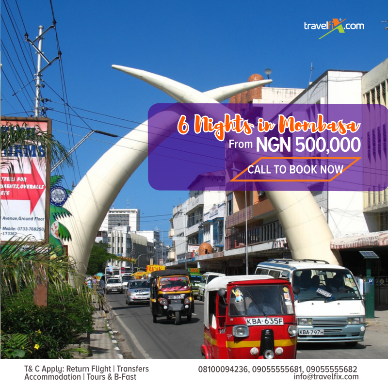 Travelfixcom's tweet image. A week-long getaway in Mombasa away from all that madness.
Call Now!
#travel #Mombasa