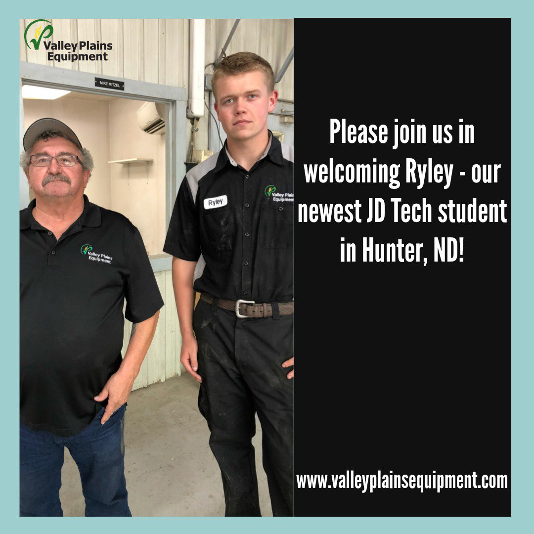 Welcome, Ryley! <a href="/ndscswildcats/">NDSCS</a> #JDTech #JohnDeere