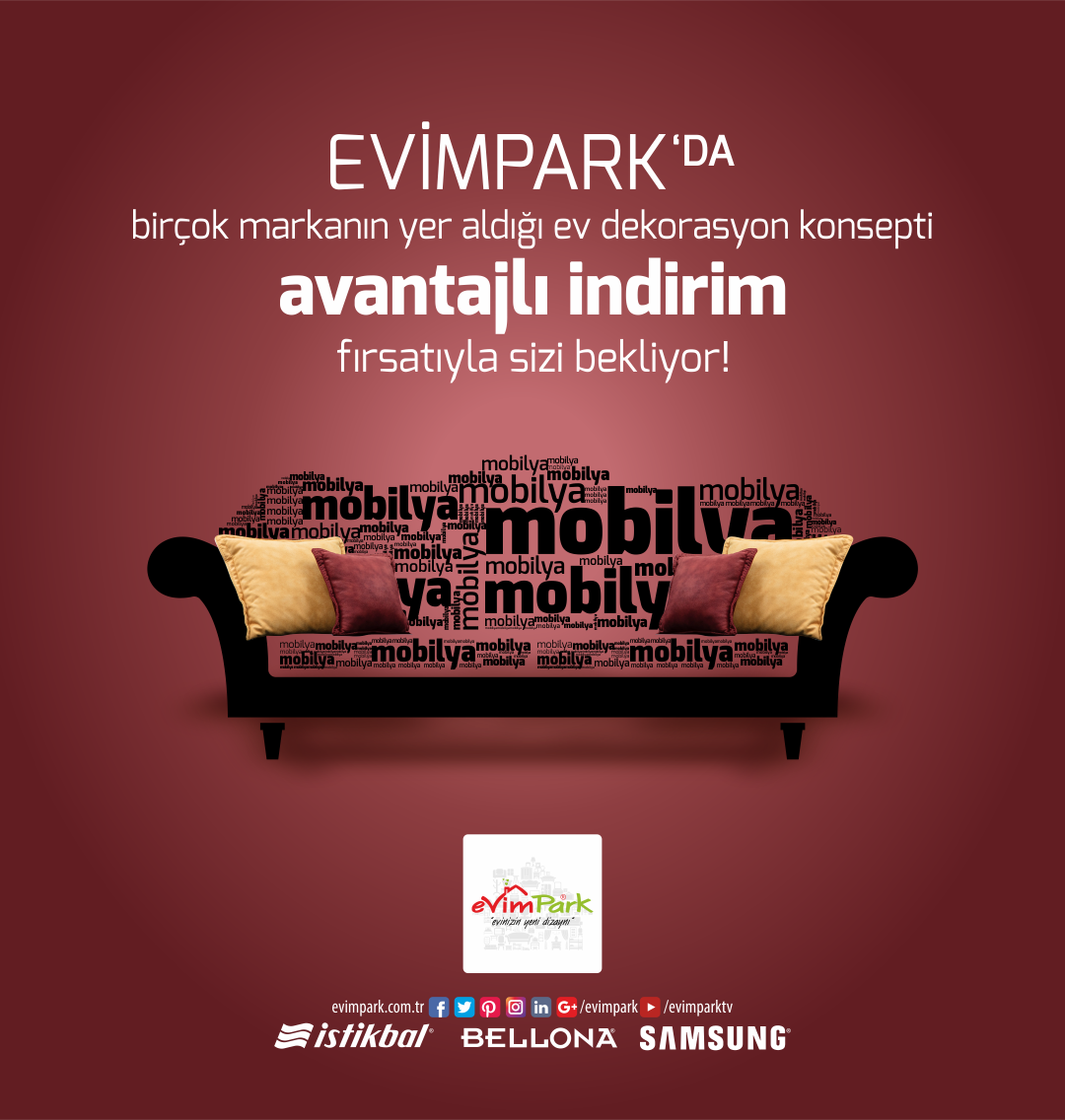 evimpark's tweet photo. EVİMPARK'DA BİRÇOK MARKANIN YER ALDIĞI EV DEKORASYON KONSEPTİ AVANTAJLI İNDİRİM FIRSATIYLA SİZİ BEKLİYOR!
#Evimpark #Bellona #İstikbal #Mobilya #Halı #Perde #BeyazEşya #YatakBaza #EvTekstil #DekoratifAksesuar #Aydın https://t.co/Ibu6ucZO0o
