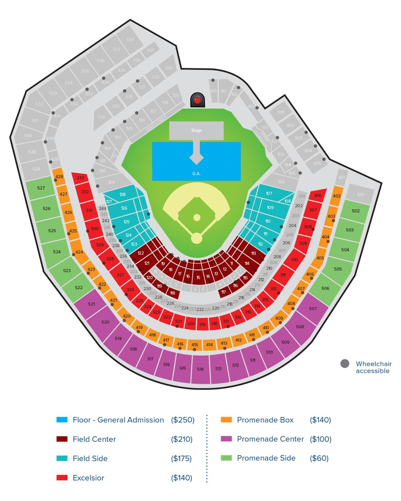 Citi field seating map