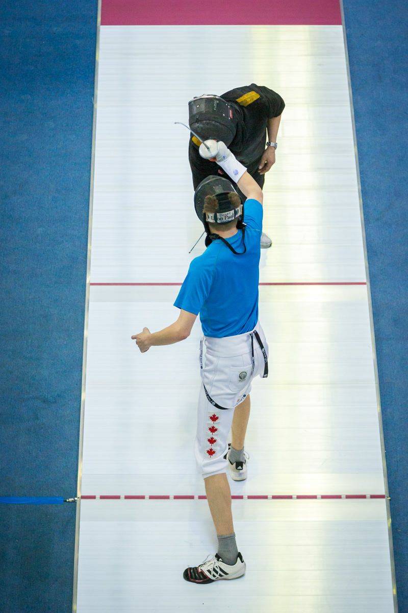 manitobafencing's tweet photo. Excellent shot of our talented @misha__sweet and our provincial coach Ayach, consistently two of the hardest working people in our gym. We wish you a great season on the senior circuit Misha! https://t.co/v3lNhnsjaX