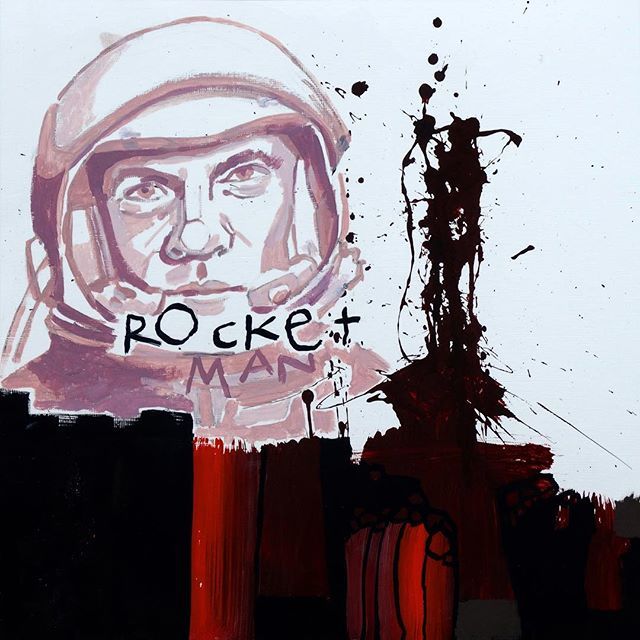 DuaneArtist's tweet image. ROCKET MAN (2016)
Acrylic on stretched canvas  12” x 12” #johnglenn #mercuryprogram #spacethefinalfrontier #acrylicpainting #boldbrush ift.tt/2Pe7s9y