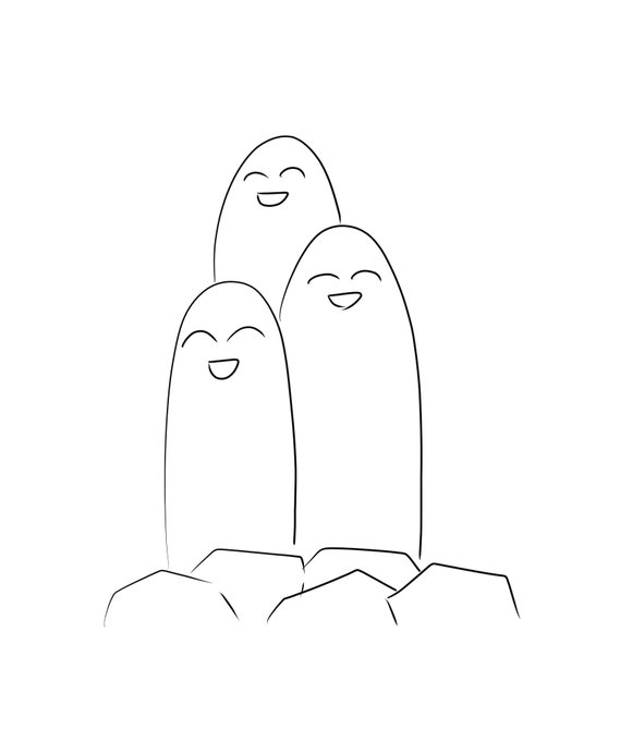 ダグトリオ思想くん #思想くんアート 