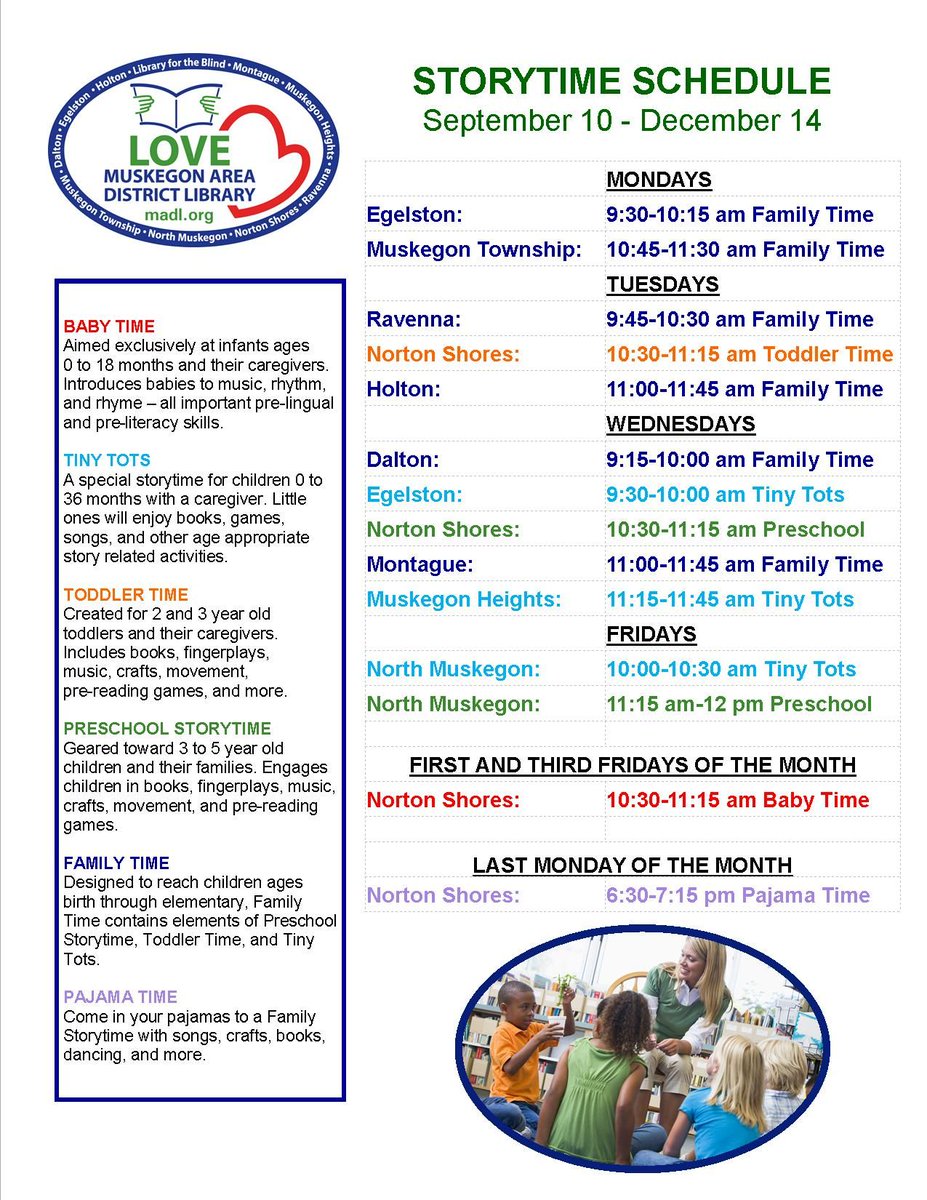 Storytime begins September 10. Find the time that works best for your family and join us.
buff.ly/2Mg7X5f