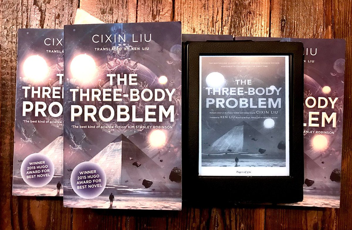 de_futurist's tweet photo. We lazen met de Utrechtse SF boekenclub The Three-Body Problem van Cixin Lui, and loved it! Lees hier ons verslag: https://t.co/DqXz1NHmpM #tothedomandbeyond #threebodyproblem https://t.co/lbPDRnWJSp