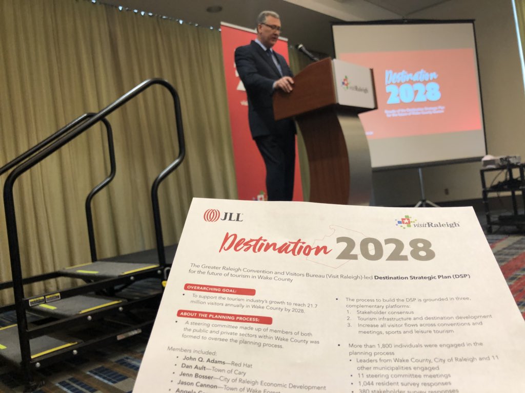 newsladyB's tweet photo. RIGHT NOW: @Raleigh_CC city & county leaders talk about tourism and the #Destination2028 plan: getting 2️⃣1️⃣ MILLION people to visit #WakeCounty every year!
You’ll hear more about how officials plan to make it happen tonight on @WNCN. https://t.co/zbR4h6oa6l