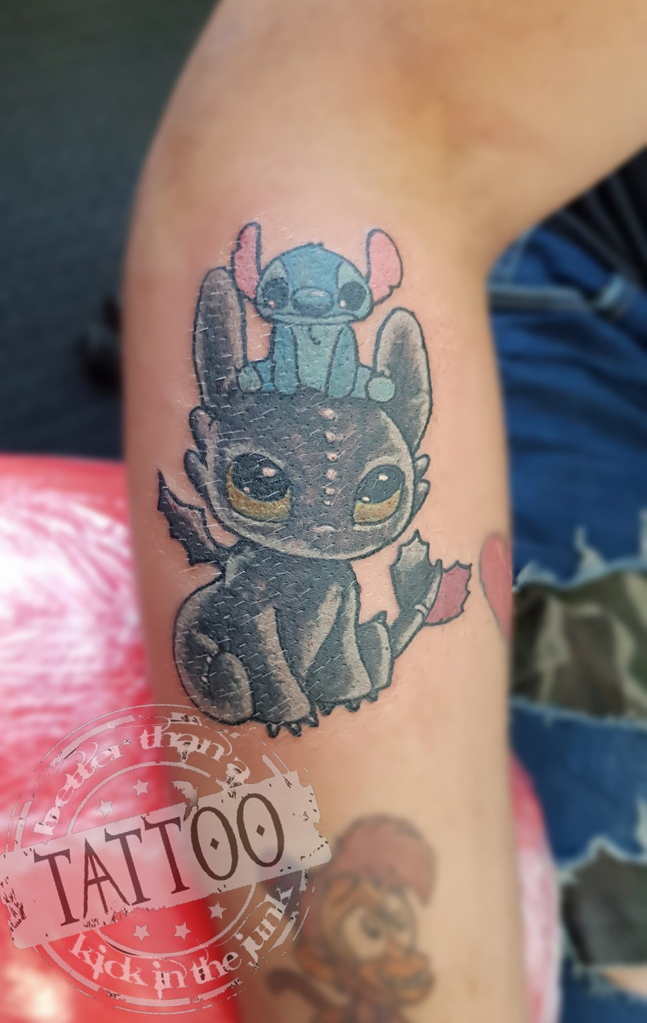 Stitch Pascal and Tim Burton Tattoo This was an interesting concept my  client brought me I was stoked to help bring it to life IG  Iamjakesteele  rtattoo