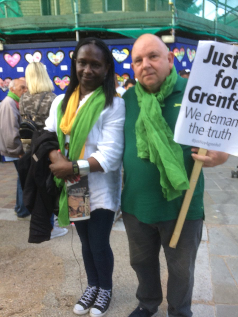 #Grenfell #SilentWalk: Thru #London’s  #LadbrokeGrove 14 August & 14th of each month. Honoured 2 join #survivors & #relatives & #supporters including #firefighters & @metpoliceuk & #architects @Di9it8 Mike Harris & @Armstrong141 Anderson. Seeking #Justice. #Foreverinourhearts.