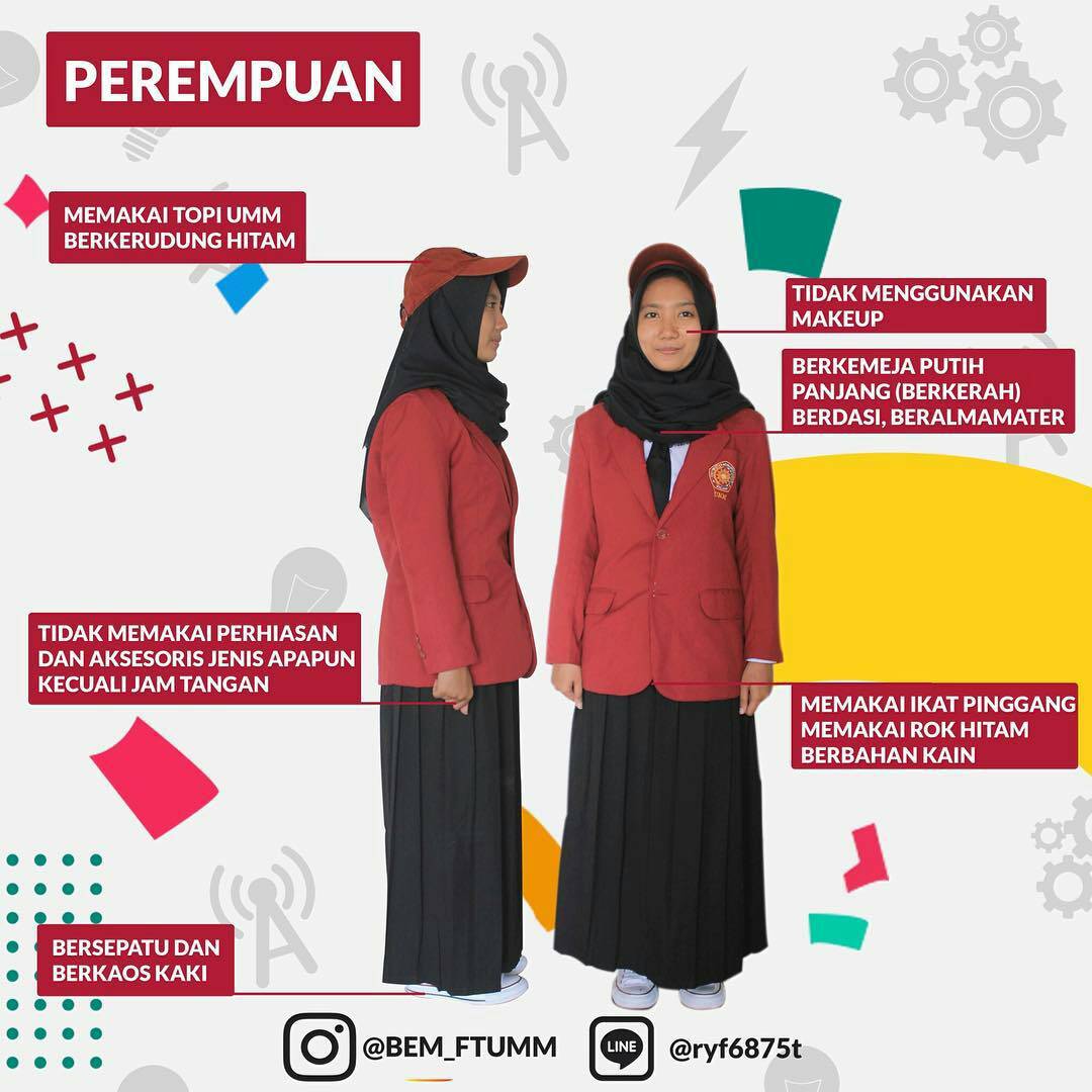 hmif_umm's tweet photo. Assalamualaikum calon mahasiswa baru Fakultas Teknik Informatika
Foto dibawah adalah aturan busana/pakaian kegiatan PRAPESMABA fakultas teknik 2018-2019.
Dicek dan dibaca bener-bener yaa😉
Silahkan lihat/unduh tata tertib PRAPESMABA dan PESMABA➡️➡️➡️ https://t.co/x6n9daxbkS https://t.co/BXnfdaGE4v