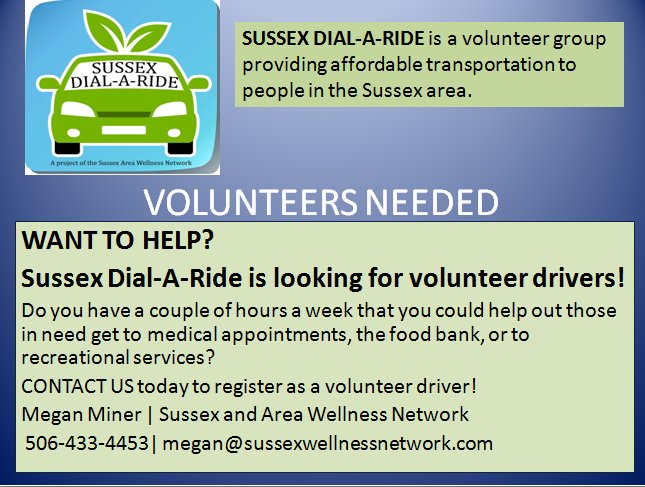 Sussex_Wellness's tweet photo. We need you !!! 
#drivers #volunteer #community https://t.co/jnkdP9P4dH