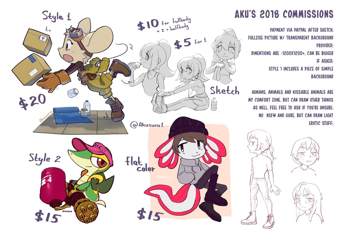 Opening some regular commissions as well, only 6 slots for now tho, DM if interested! 