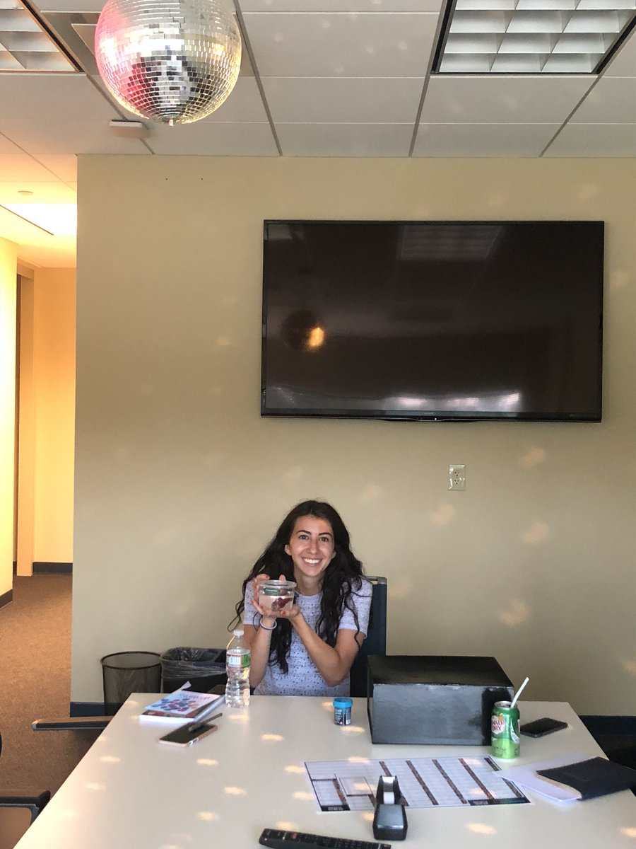 Jaymemizzoni's tweet photo. Reporting live, the Consumer Team has officially provided a pet as a birthday gift for the first time ever! Happy Birthday Bri! https://t.co/lzQhGQgqYj