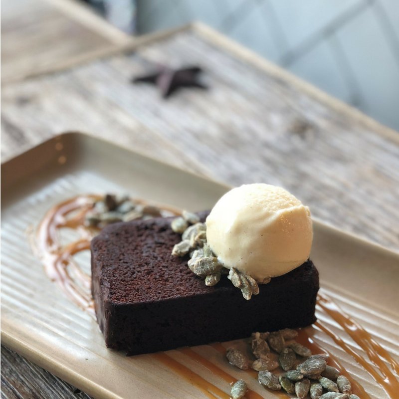 KachinaDenver's tweet photo. What better way to indulge in #nationalrumday than with our Chocolate Cola Cake with dark #rum ice cream and candied pepitas! #kachinadenver #kachinacantina #lodoeats #5280eats #denvereats #denverfoodie #denverdairyblock #denverdesserts #colacake #candiedpepitas https://t.co/bjKc9ePPPd