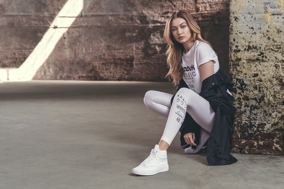 rgsite's tweet photo. #RGQUER - O tênis Freestyle, queridinho da Reebok, foi repaginado e tem Gigi Hadid como garota propaganda. VEJA: https://t.co/vskY2gedjG https://t.co/tny7j1lUz8