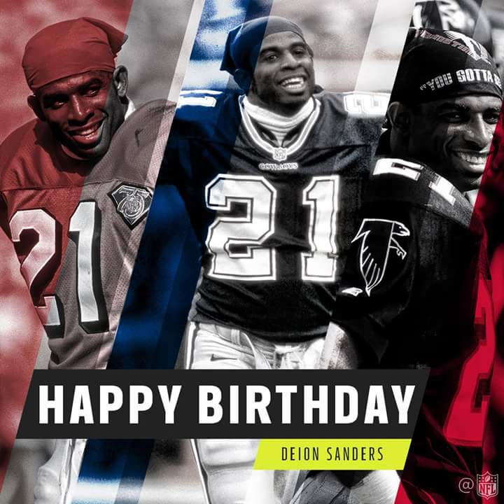 Dominating athlete. Electric personality. Pro Football Hall of Fame legend.

HAPPY BIRTHDAY, Deion Sanders! 