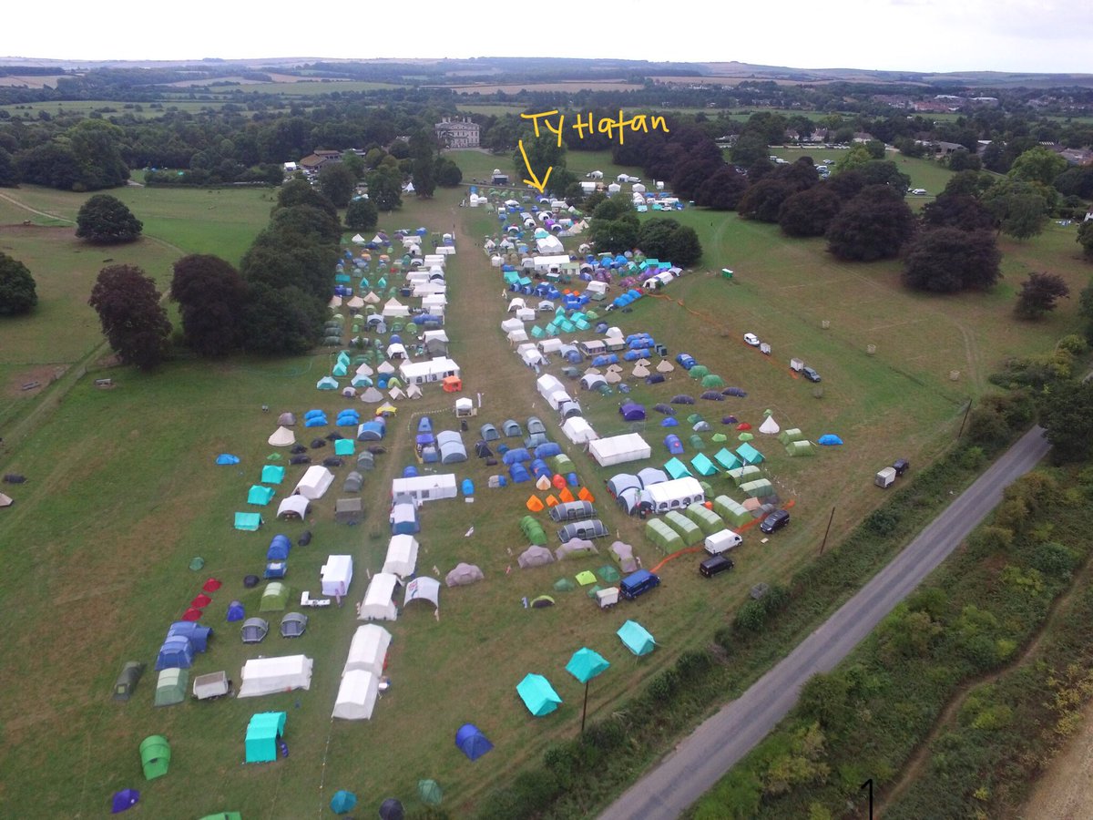Drone view of the site